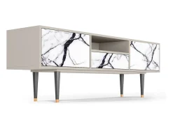 Outlet Mueble de TV - 170х59х41 cm - T6 - Raven Marble, Areia Bege