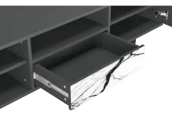 Best Mueble de TV - 170х59х41 cm - T6 - Raven Marble, Antracite Cinza antracite