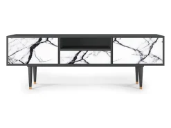 Best Mueble de TV - 170х59х41 cm - T6 - Raven Marble, Antracite Cinza antracite