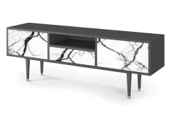 Best Mueble de TV - 170х59х41 cm - T6 - Raven Marble, Antracite Cinza antracite
