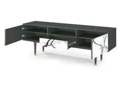 Best Mueble de TV - 170х59х41 cm - T6 - Raven Marble, Antracite Cinza antracite