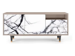 Mueble de TV - 125х56х41 cm - T7 - Raven Marble, Latte^ Móvel De Tv