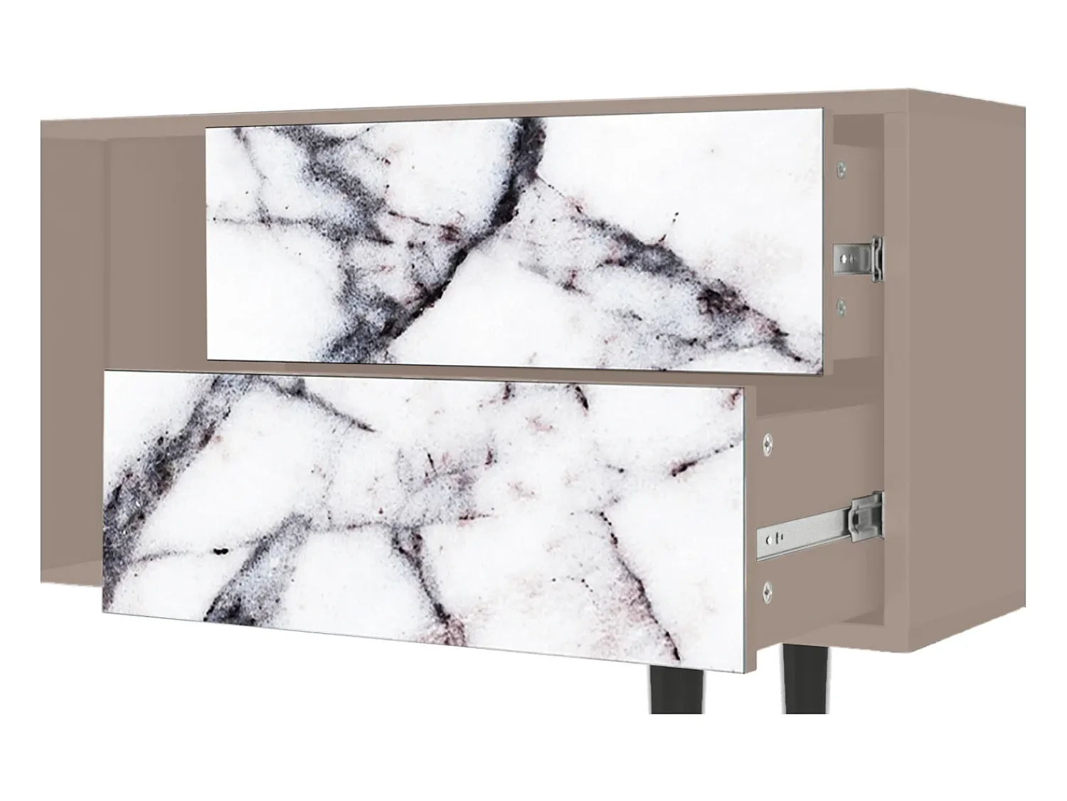 Best Mueble de TV - 170х69х48 cm - T1 - Raven Marble, Latte Bege