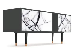 Mueble de TV - 170х69х48 cm - T1 - Raven Marble, Antracite^ Móvel De Tv
