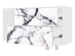 Mueble de TV - 170х69х48 cm - T1 - Raven Marble, Branco^ Móvel De Tv