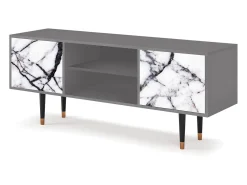 Outlet Mueble de TV - 170х69х48 cm - T2 - Raven Marble, Cinza Cinzento