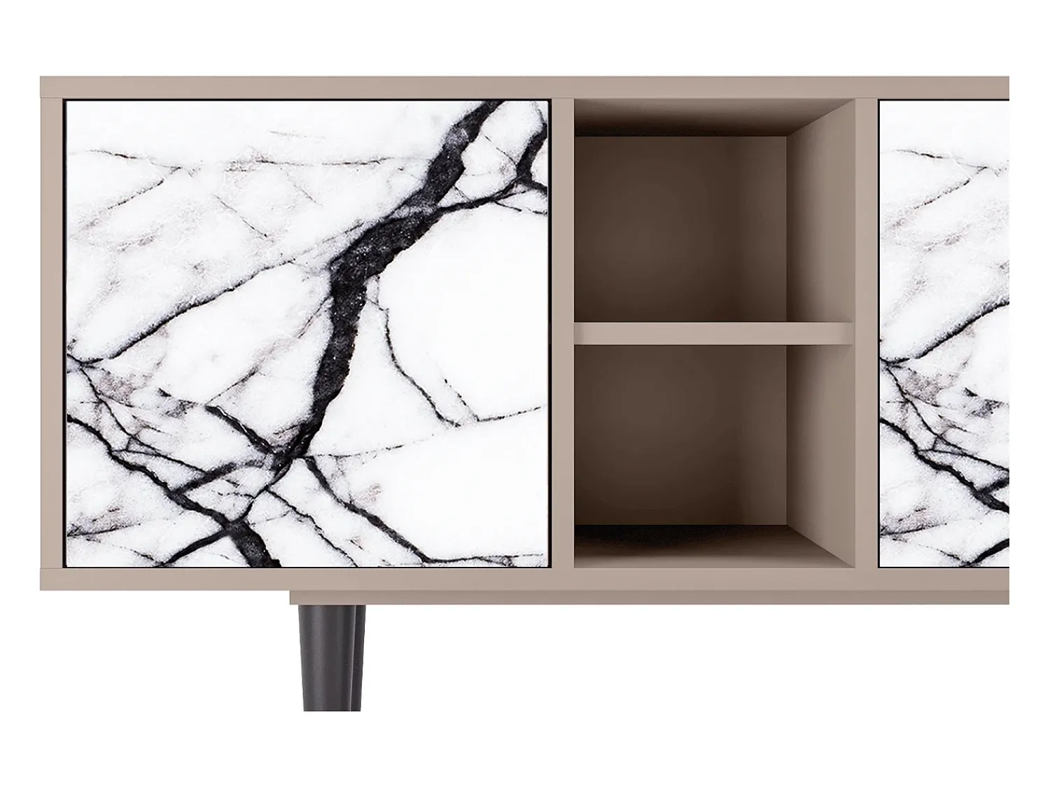 Mueble de TV - 150х69х41 cm - T5 - Raven Marble, Latte^ Móvel De Tv
