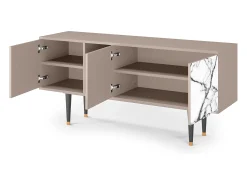 Mueble de TV - 150х69х41 cm - T5 - Raven Marble, Latte^ Móvel De Tv