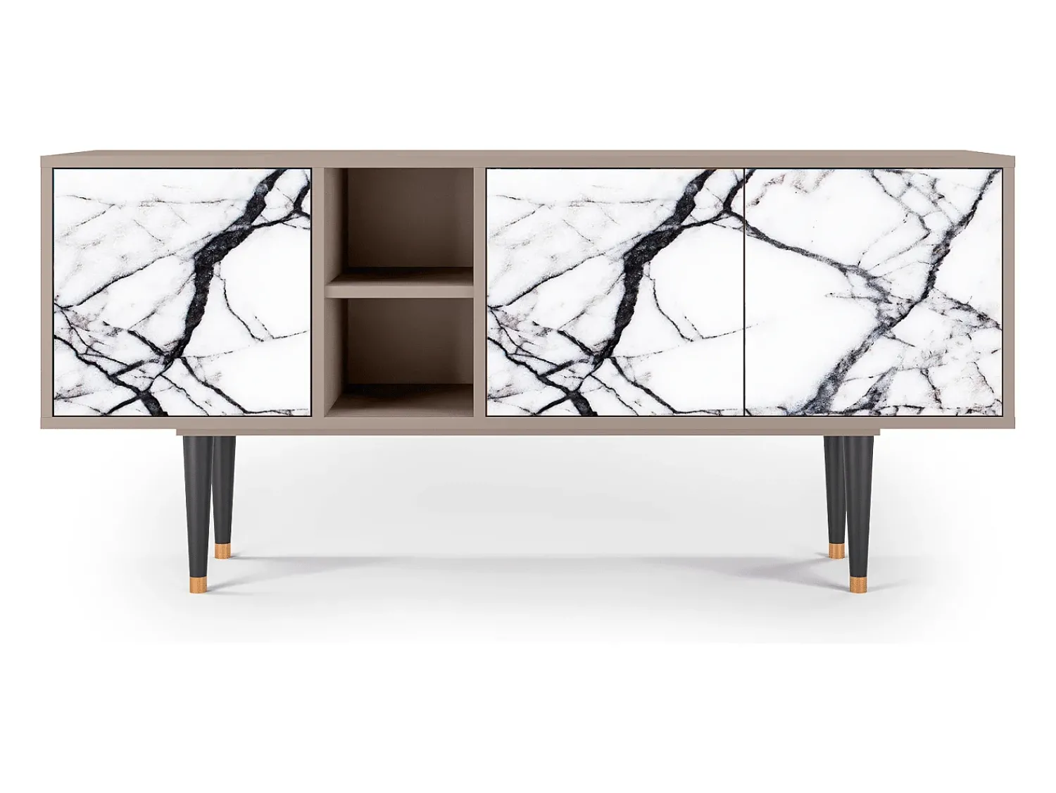 Mueble de TV - 150х69х41 cm - T5 - Raven Marble, Latte^ Móvel De Tv