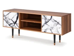 Mueble de TV - 170х69х48 cm - T2 - Raven Marble, Nogueira^ Móvel De Tv