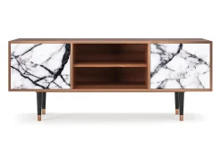 Mueble de TV - 170х69х48 cm - T2 - Raven Marble, Nogueira^ Móvel De Tv