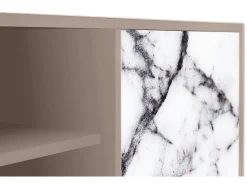 Móvel De Tv* Mueble de TV - 170х69х48 cm - T2 - Raven Marble, Latte Bege