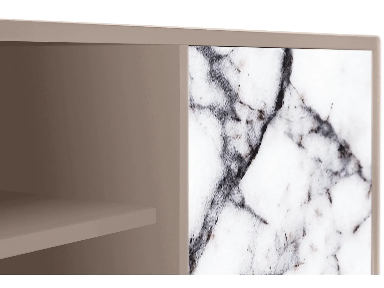 Móvel De Tv* Mueble de TV - 170х69х48 cm - T2 - Raven Marble, Latte Bege