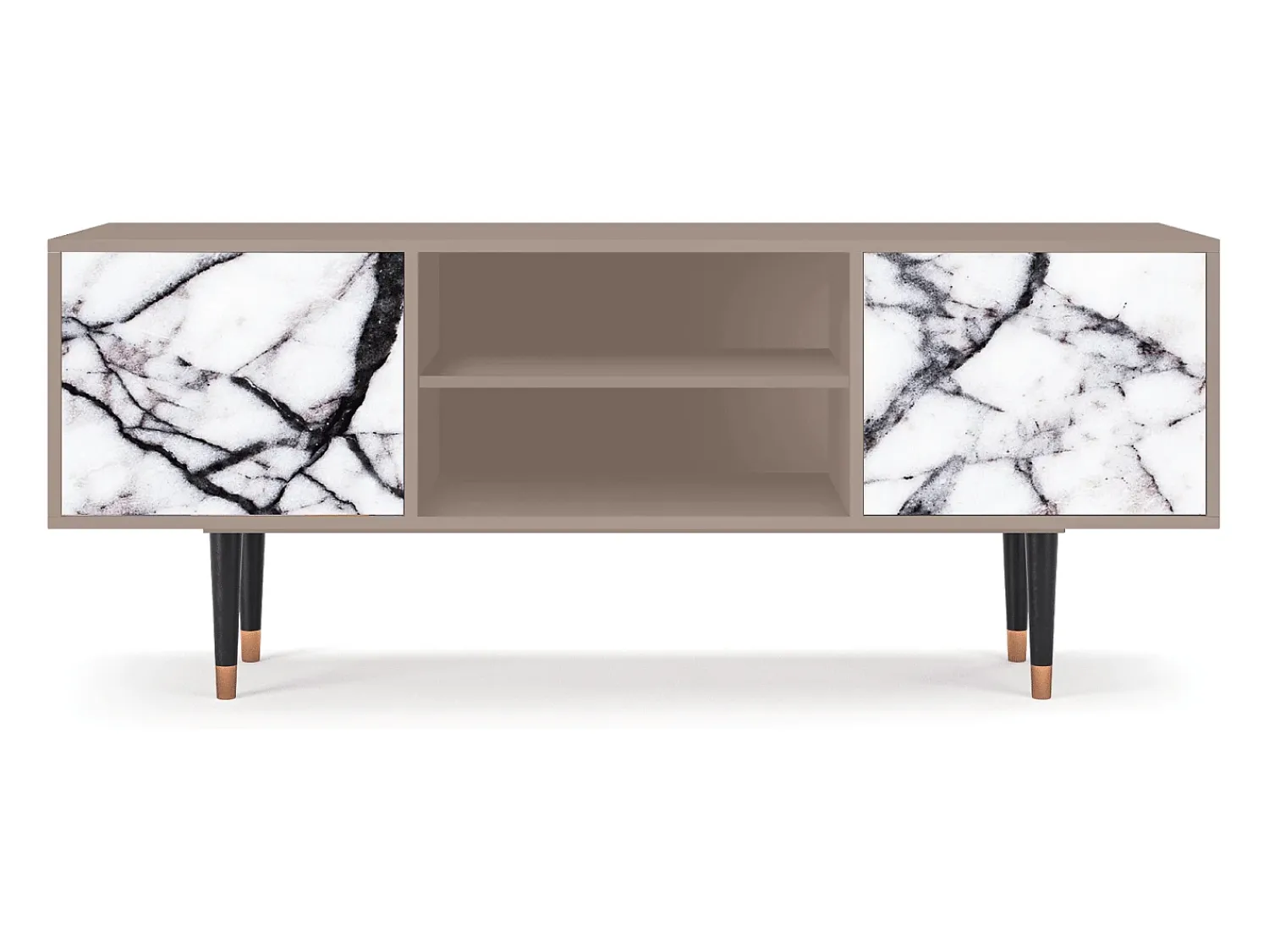 Móvel De Tv* Mueble de TV - 170х69х48 cm - T2 - Raven Marble, Latte Bege
