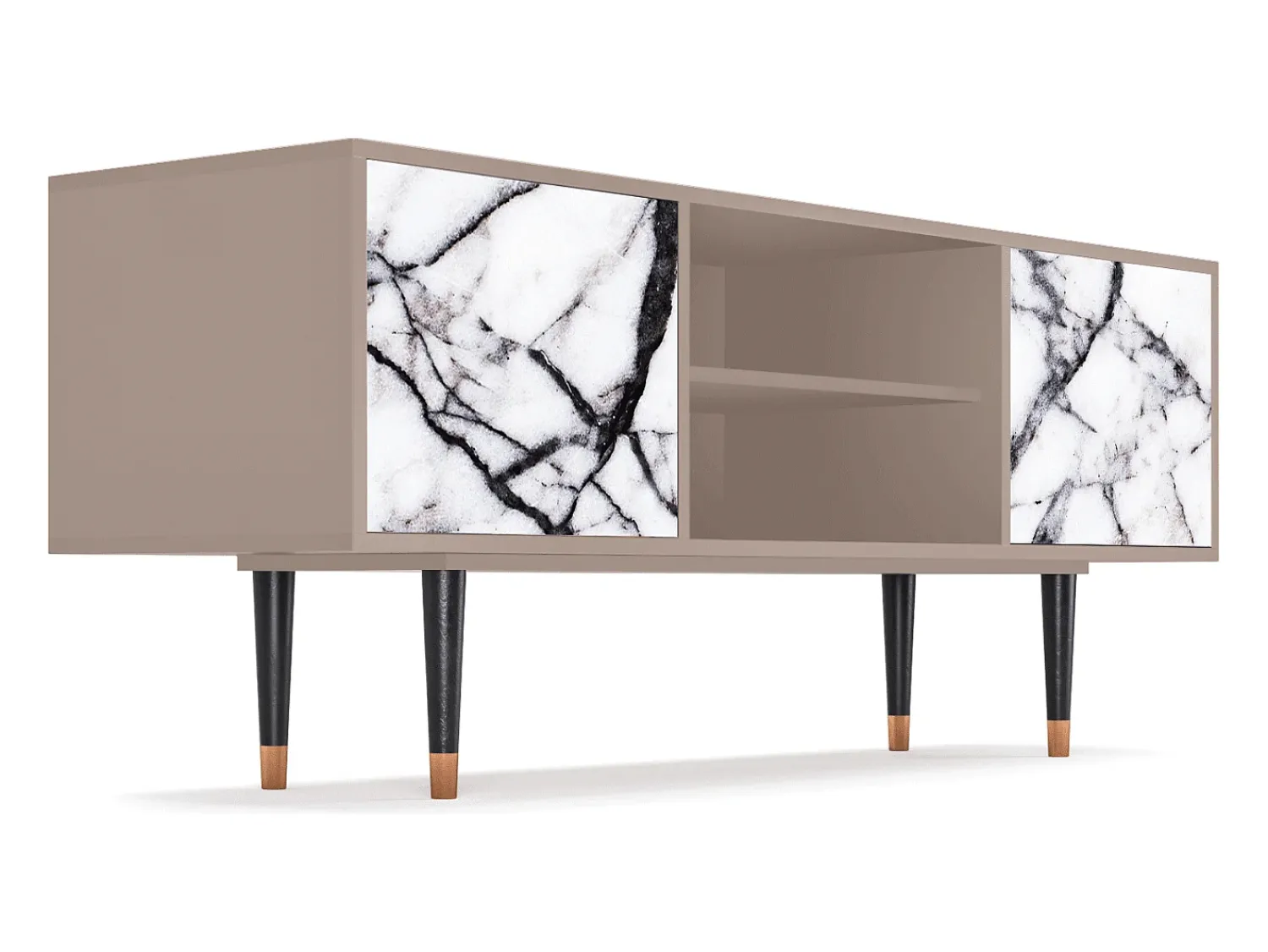 Móvel De Tv* Mueble de TV - 170х69х48 cm - T2 - Raven Marble, Latte Bege