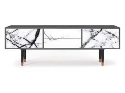 Mueble de TV - 170х59х48 cm - T4 - Raven Marble, Antracite^ Móvel De Tv