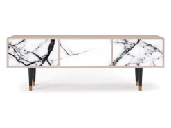 New Mueble de TV - 170х59х48 cm - T4 - Raven Marble, Latte Bege
