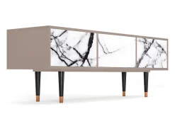 New Mueble de TV - 170х59х48 cm - T4 - Raven Marble, Latte Bege