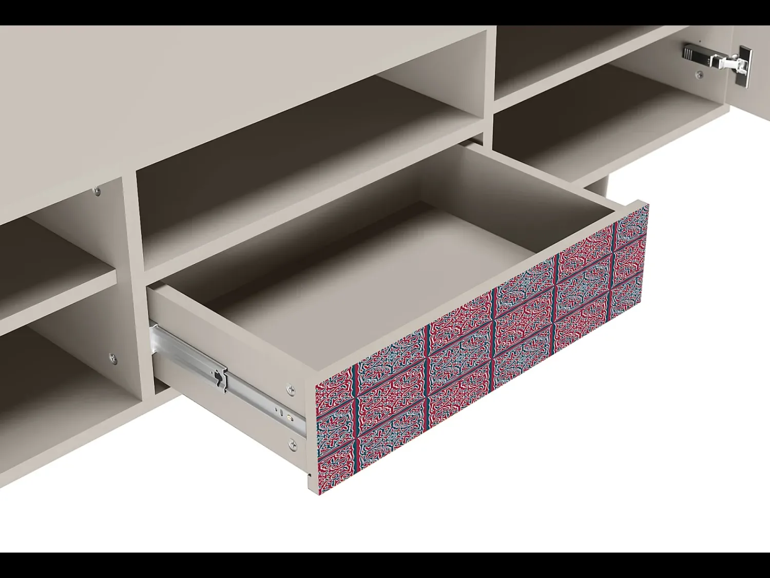 Móvel De Tv| Mueble de TV - 170х59х41 cm - T6 - Riviera Mosaic, Areia Bege