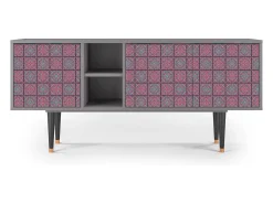 Mueble de TV - 150х69х41 cm - T5 - Riviera Mosaic, Cinza^ Móvel De Tv