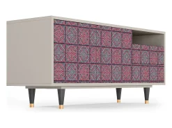 Móvel De Tv* Mueble de TV - 125х56х41 cm - T7 - Riviera Mosaic, Areia Bege