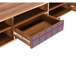 Móvel De Tv* Mueble de TV - 170х59х41 cm - T6 - Riviera Mosaic, Nogueira Castanho