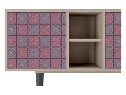 Móvel De Tv* Mueble de TV - 150х69х41 cm - T5 - Riviera Mosaic, Latte Bege