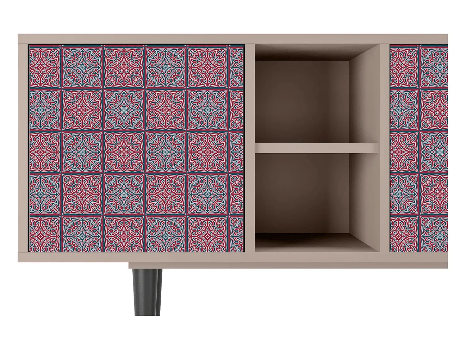 Móvel De Tv* Mueble de TV - 150х69х41 cm - T5 - Riviera Mosaic, Latte Bege