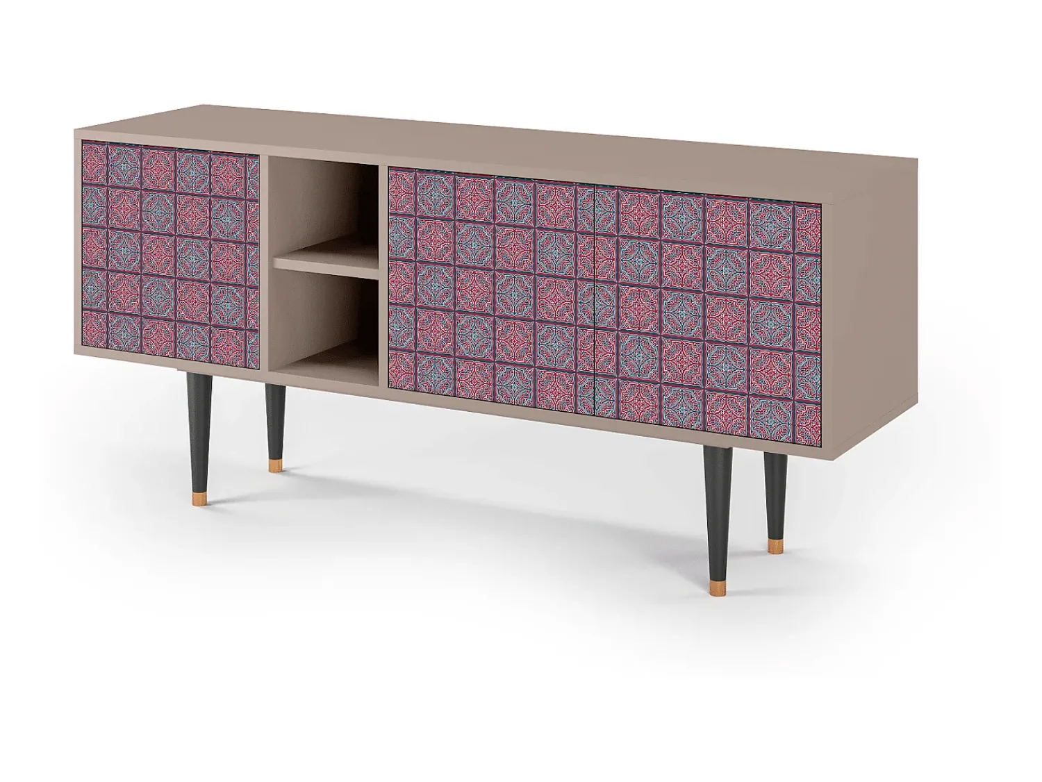Móvel De Tv* Mueble de TV - 150х69х41 cm - T5 - Riviera Mosaic, Latte Bege