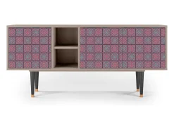 Móvel De Tv* Mueble de TV - 150х69х41 cm - T5 - Riviera Mosaic, Latte Bege