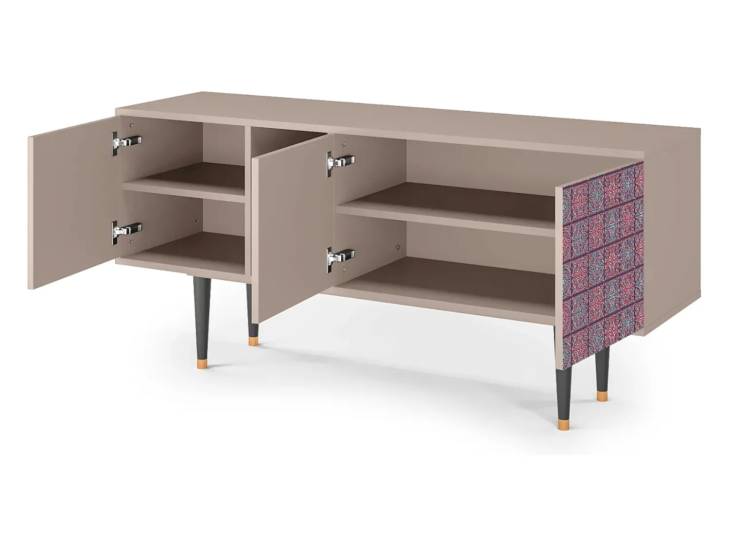Móvel De Tv* Mueble de TV - 150х69х41 cm - T5 - Riviera Mosaic, Latte Bege
