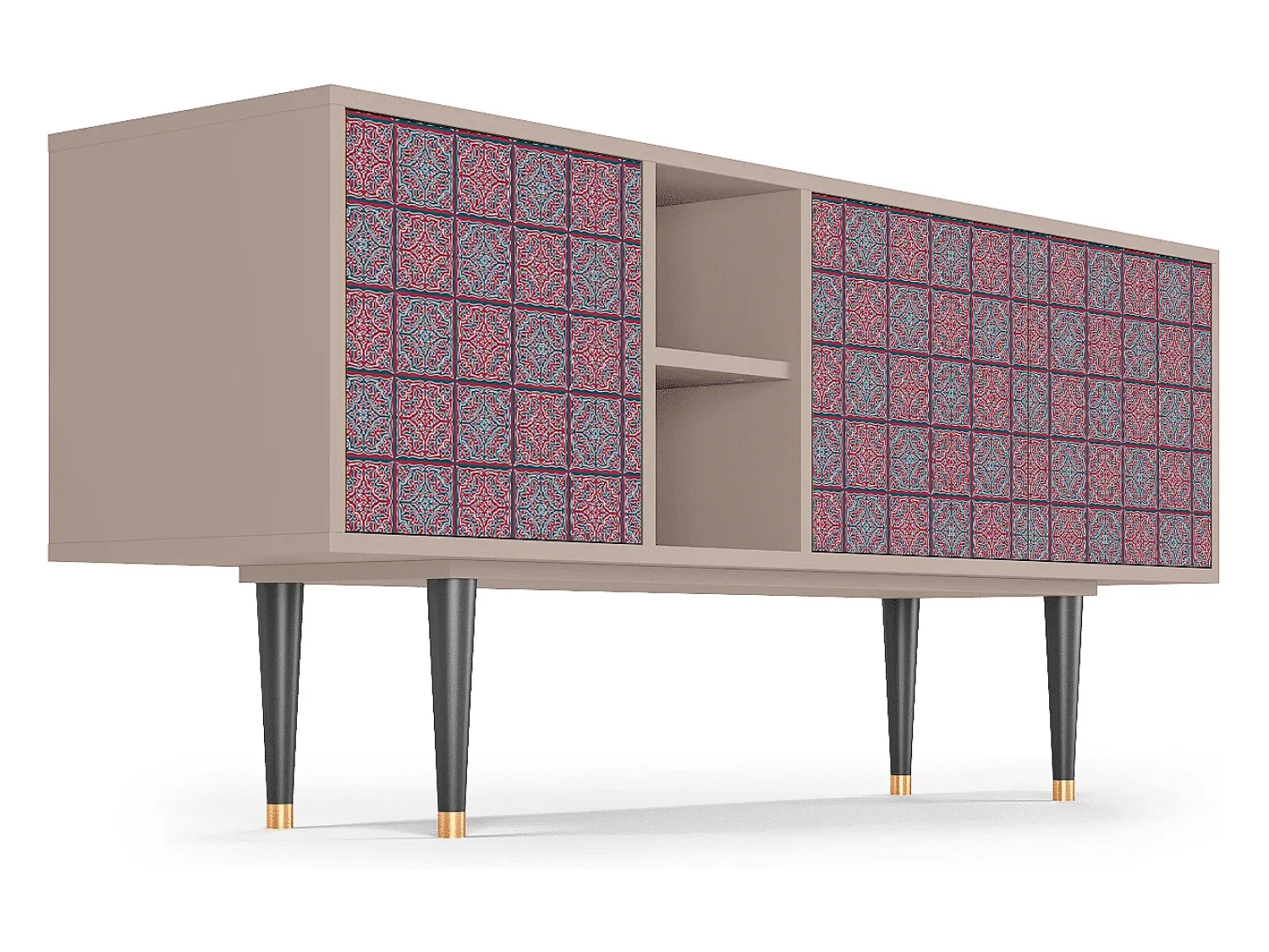 Móvel De Tv* Mueble de TV - 150х69х41 cm - T5 - Riviera Mosaic, Latte Bege