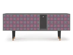 Móvel De Tv* Mueble de TV - 170х69х48 cm - T1 - Riviera Mosaic, Cinza Cinzento