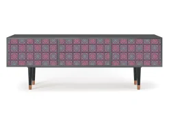 Móvel De Tv| Mueble de TV - 170х59х48 cm - T4 - Riviera Mosaic, Antracite Cinza antracite