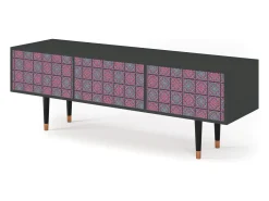 Móvel De Tv| Mueble de TV - 170х59х48 cm - T4 - Riviera Mosaic, Antracite Cinza antracite