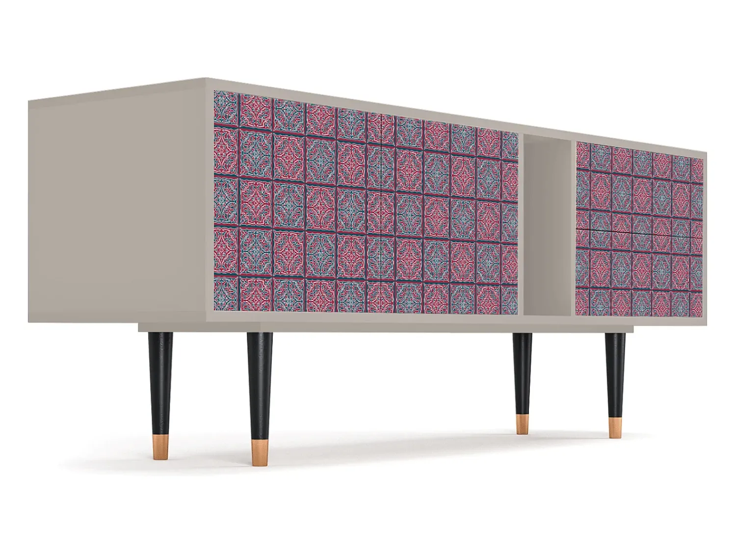 Mueble de TV - 170х69х48 cm - T1 - Riviera Mosaic, Areia^ Móvel De Tv