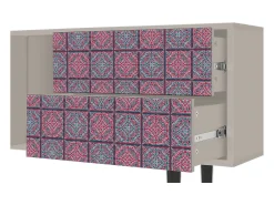 Mueble de TV - 170х69х48 cm - T1 - Riviera Mosaic, Areia^ Móvel De Tv