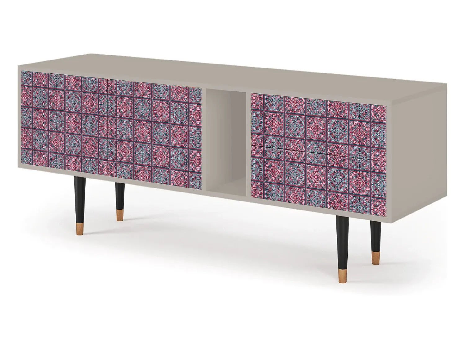 Mueble de TV - 170х69х48 cm - T1 - Riviera Mosaic, Areia^ Móvel De Tv