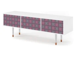Móvel De Tv* Mueble de TV - 170х59х48 cm - T4 - Riviera Mosaic, Branco Bege