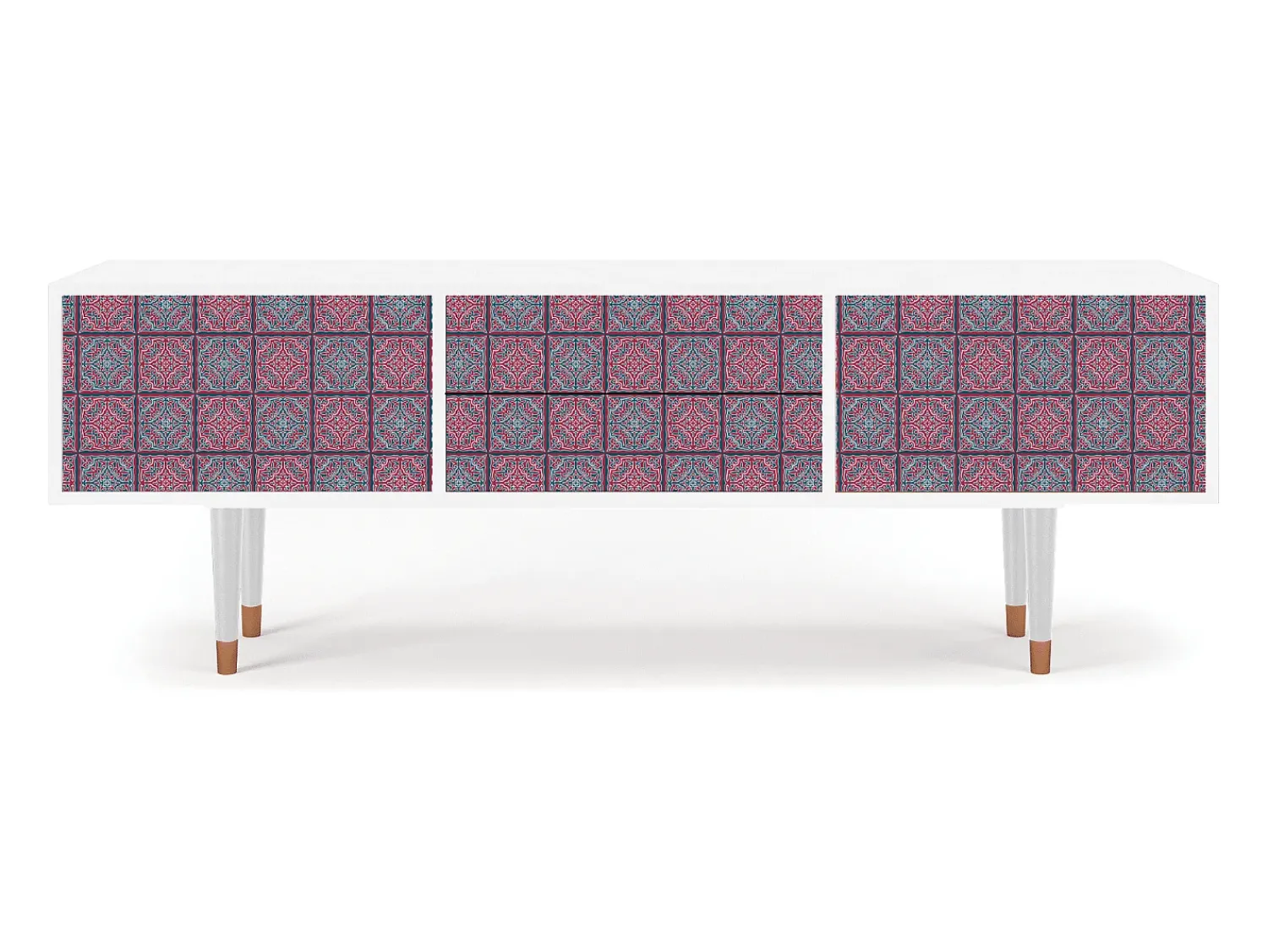 Móvel De Tv* Mueble de TV - 170х59х48 cm - T4 - Riviera Mosaic, Branco Bege