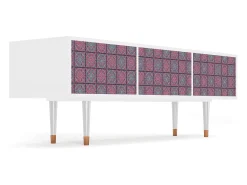 Móvel De Tv* Mueble de TV - 170х59х48 cm - T4 - Riviera Mosaic, Branco Bege