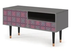 Mueble de TV - 115х59х48 cm - T3 - Riviera Mosaic, Cinza^ Móvel De Tv