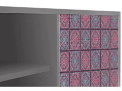 Móvel De Tv| Mueble de TV - 170х69х48 cm - T2 - Riviera Mosaic, Cinza Cinzento
