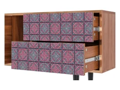 Móvel De Tv| Mueble de TV - 170х69х48 cm - T1 - Riviera Mosaic, Nogueira Castanho