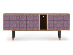 Móvel De Tv| Mueble de TV - 170х69х48 cm - T1 - Riviera Mosaic, Nogueira Castanho