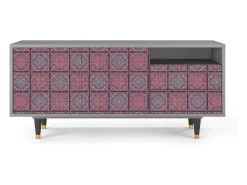 Sale Mueble de TV - 125х56х41 cm - T7 - Riviera Mosaic, Cinza Cinzento