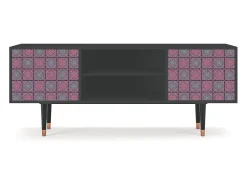 Móvel De Tv* Mueble de TV - 170х69х48 cm - T2 - Riviera Mosaic, Antracite Cinza antracite