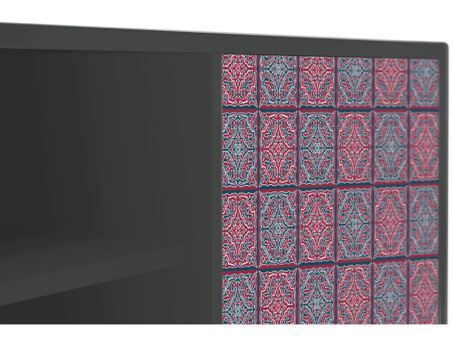 Móvel De Tv* Mueble de TV - 170х69х48 cm - T2 - Riviera Mosaic, Antracite Cinza antracite