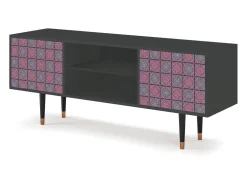 Móvel De Tv* Mueble de TV - 170х69х48 cm - T2 - Riviera Mosaic, Antracite Cinza antracite