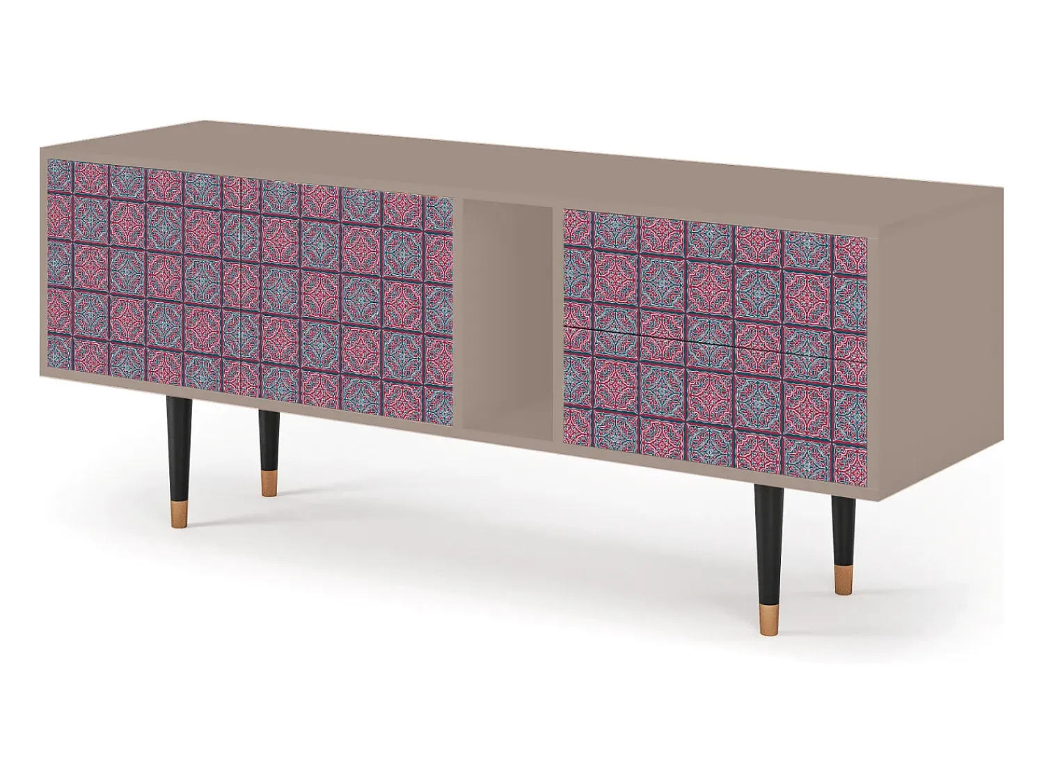 Móvel De Tv* Mueble de TV - 170х69х48 cm - T1 - Riviera Mosaic, Latte Bege